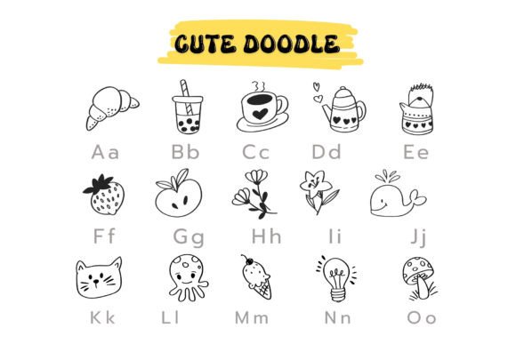 Cute Doodle Font preview 3