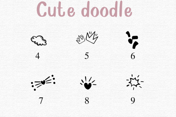 Cute Doodle Font preview 8