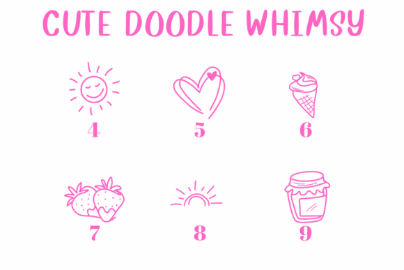 Cute Doodle Whimsy Font preview 4