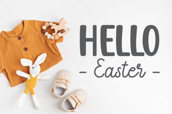 Cute Easter Bunny Font preview 3