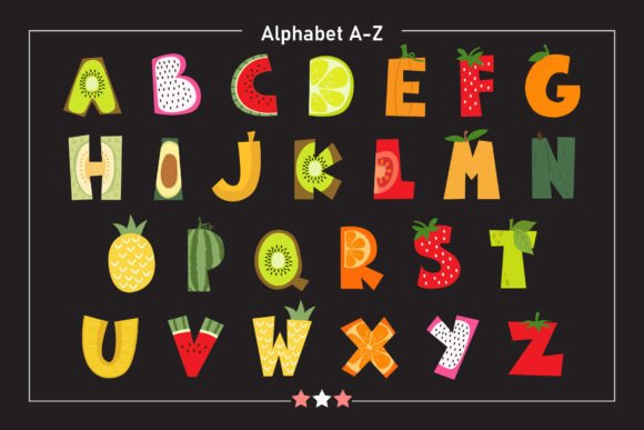 Cute Fruit Font preview 2