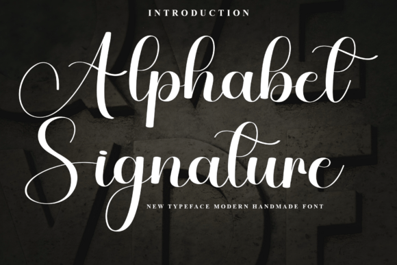 Alphabet Signature Font