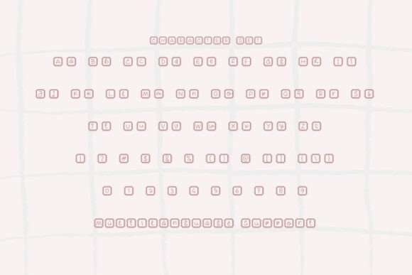 Cute Keyboard Font preview 4