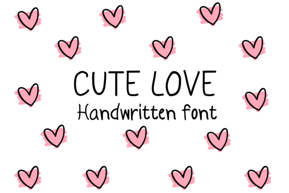 Cute Love Font preview 2