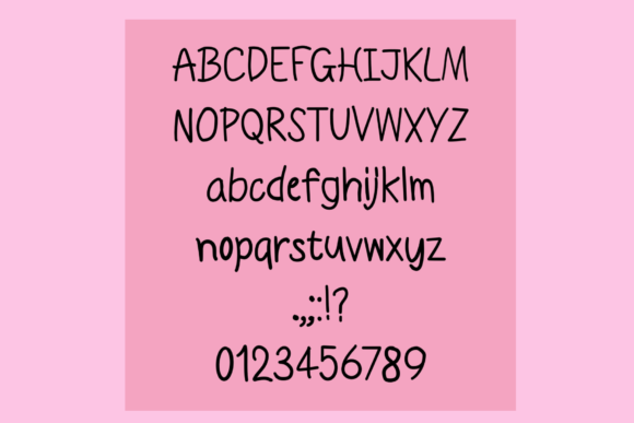 Cute Love Font preview 8