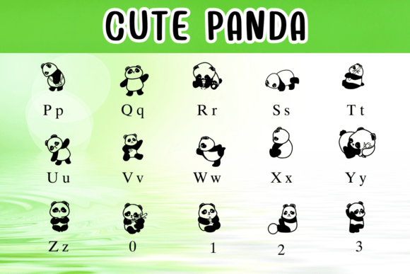 Cute Panda Font preview 3