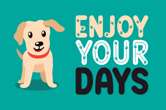Cute Paws Font preview 2