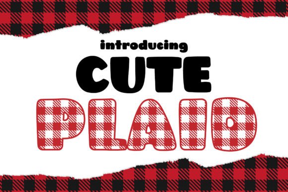 Cute Plaid Font