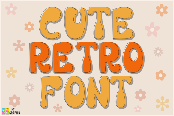 Cute Retro Font preview 2