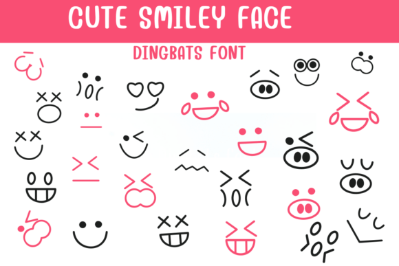 Cute Smile Face Font