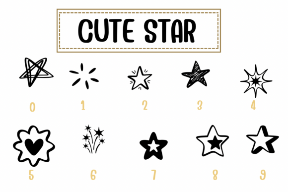 Cute Star Font preview 4
