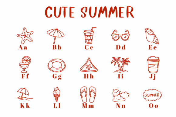 Cute Summer Font preview 2