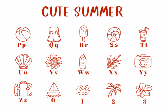 Cute Summer Font preview 3