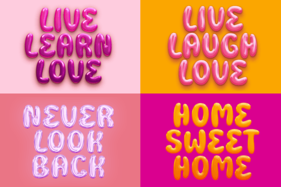 Cute Thick Font preview 2