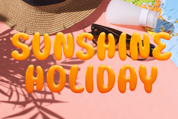 Cute Thick Font preview 4