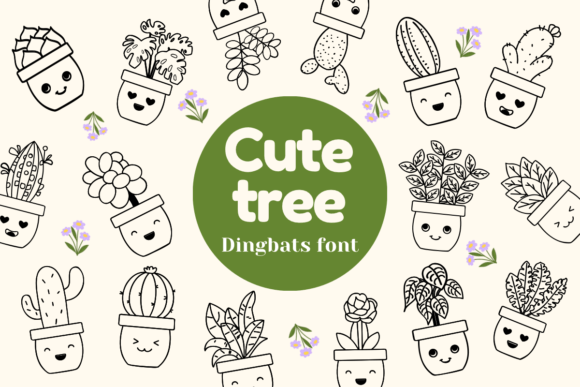 Cute Tree Font