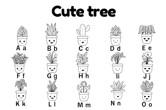 Cute Tree Font preview 2
