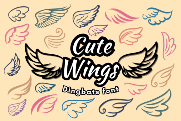 Cute Wings Font