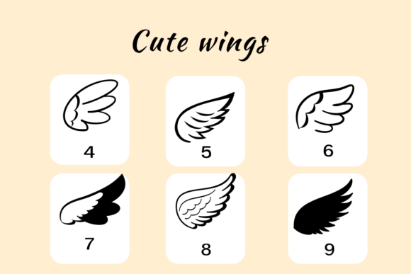 Cute Wings Font preview 4
