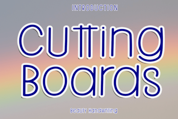 Cutting Boards Font