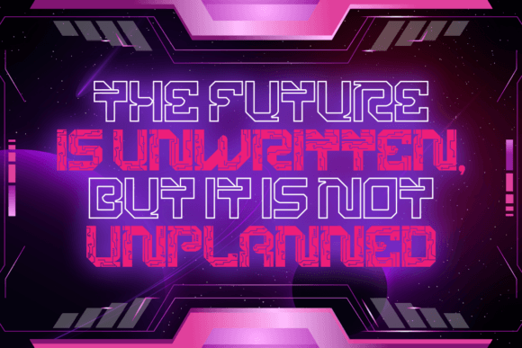 Cyber Crown Font preview 2