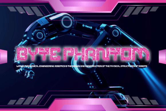 Cyber Crown Font preview 3