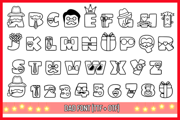 Dad Font preview 2