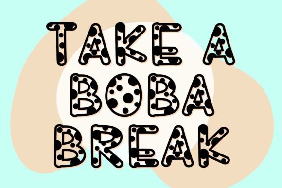 Boba Dot Font preview 2