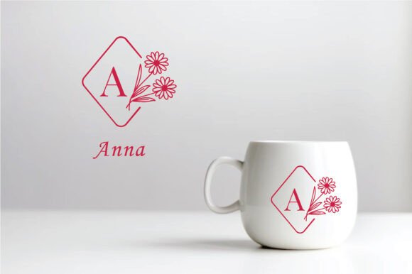 Daisy Floral Monogram Font preview 4