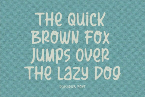 Daisydub Font preview 3