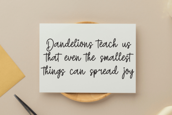 Dandelion Font preview 2
