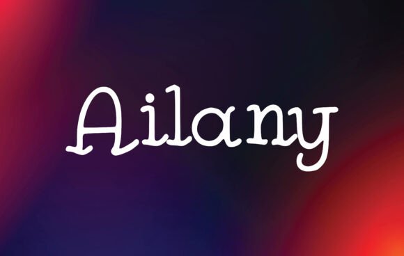 Ailany Font preview 2
