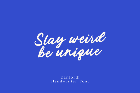 Danforth Font preview 3