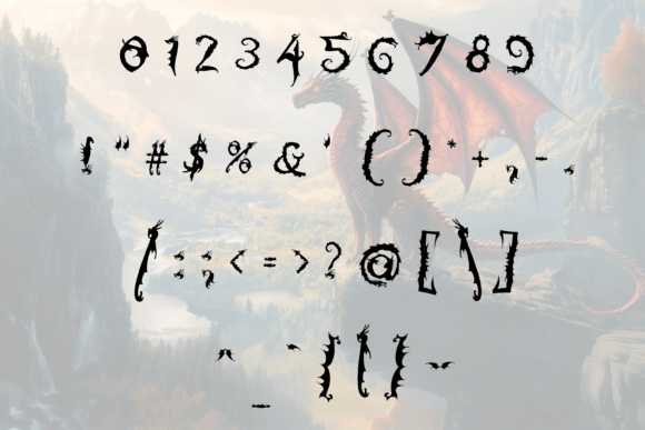 Dargon Fantasy Font preview 4