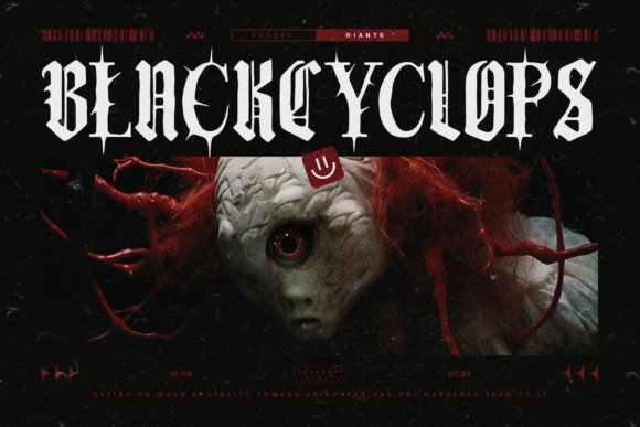 Dark Brutal Font preview 4