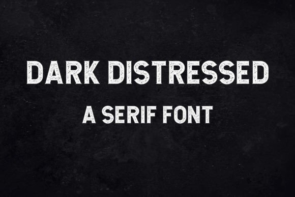 Dark Distressed Font preview 2