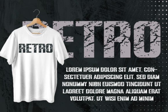 Dark Grunge Font preview 2