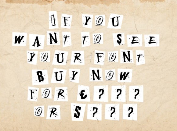 Dark Ransom Font preview 4