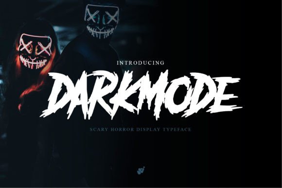 Darkmode – Horror Gothic Typeface Font