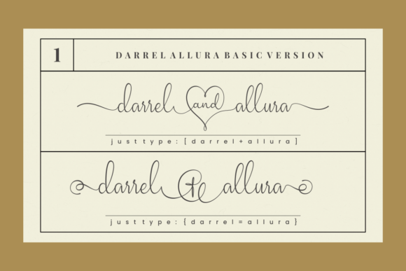 Darrel Allura Collection Font preview 2