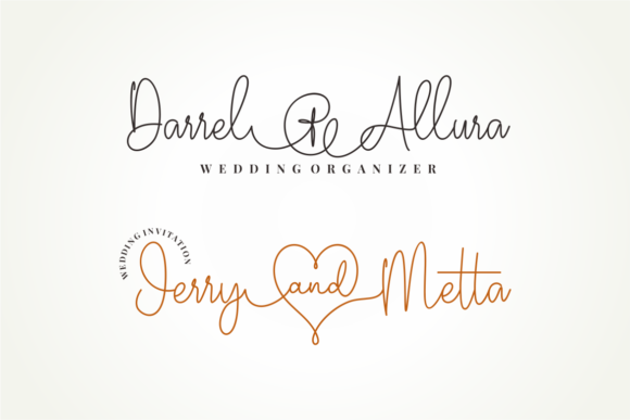 Darrel Allura Monoline Font preview 4