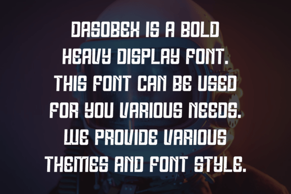 Dasobex Font preview 4