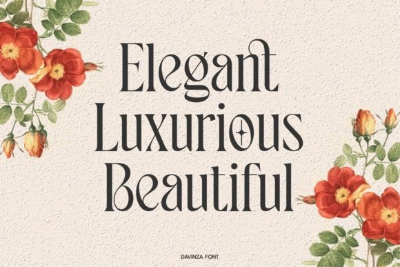 Davinza Font preview 2