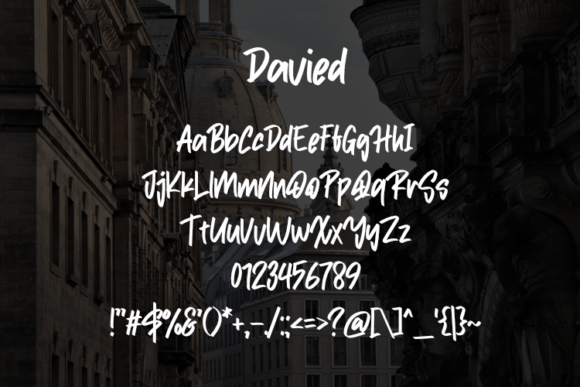 Davied Font preview 2