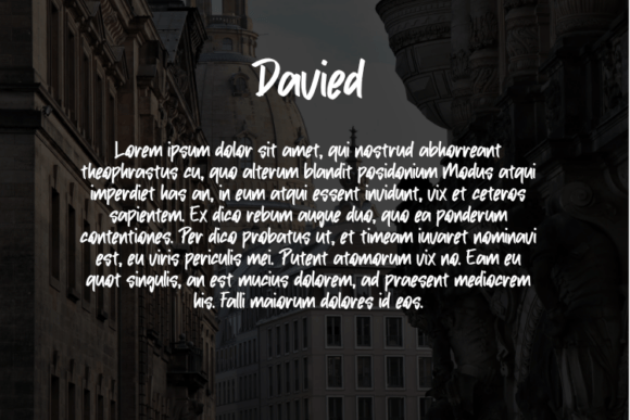 Davied Font preview 3