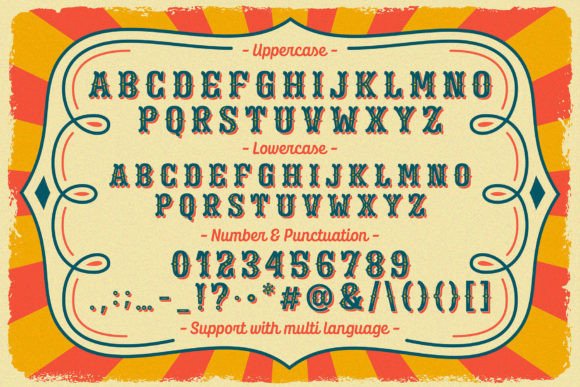 Boggle Royale Font preview 2