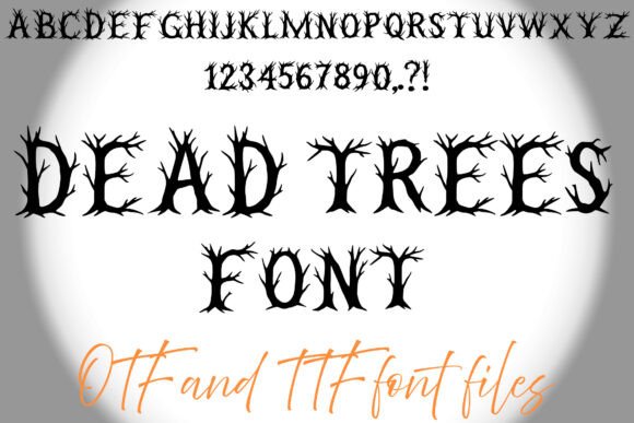 Dead Trees Font preview 2