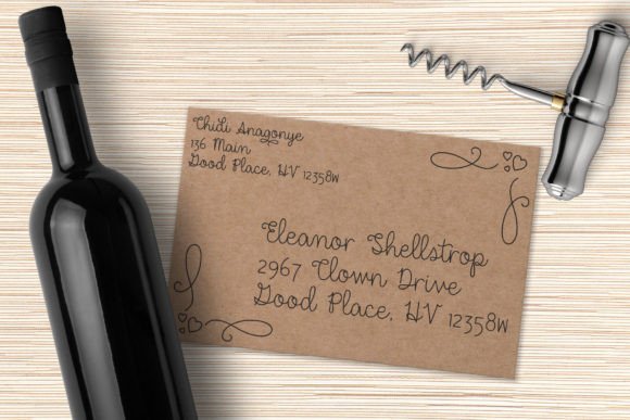 Dear Agatha (single Line) Font preview 4