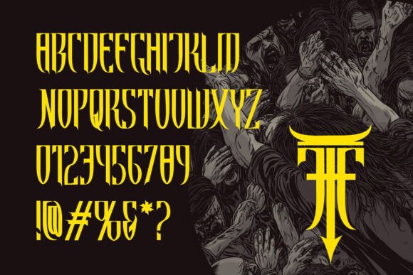 Death Wolfker Font preview 2