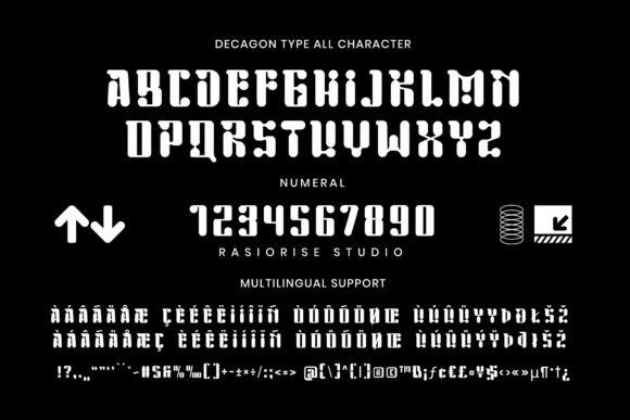Decagon Type Font preview 2